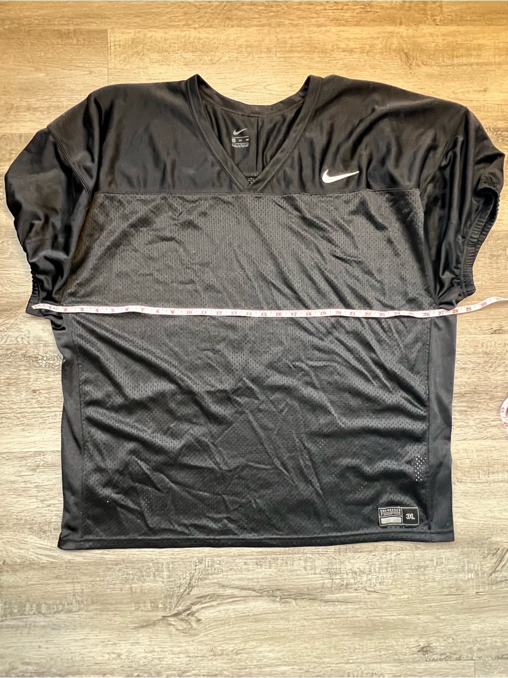 Nike Men's Black Athletic V-Neck Jersey XXXL
